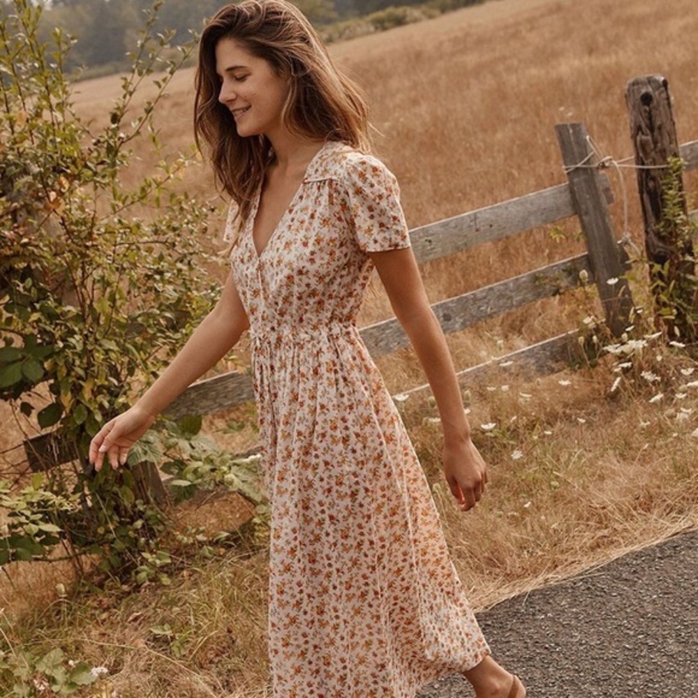 Christy Dawn Dawn Dress in Fall Calico size Petite OS
